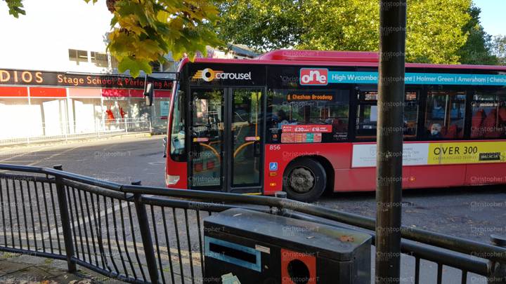 Image of Carousel Buses vehicle 856. Taken by Christopher T at 10.27.55 on 2021.10.21